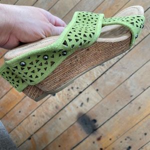 Minnetonka cross strap sandals